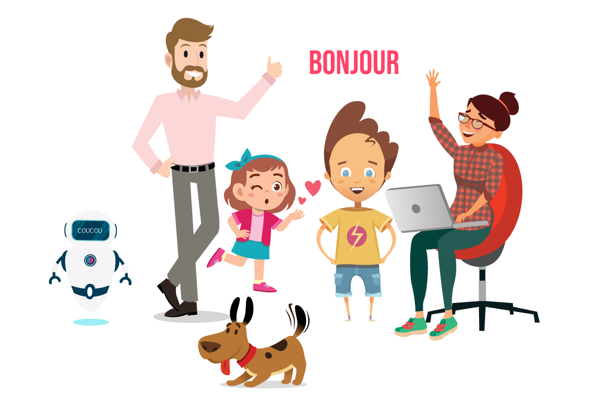 Aprende francés con Léo y su familia