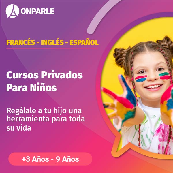 Cursos online de Francés o Inglés para niños