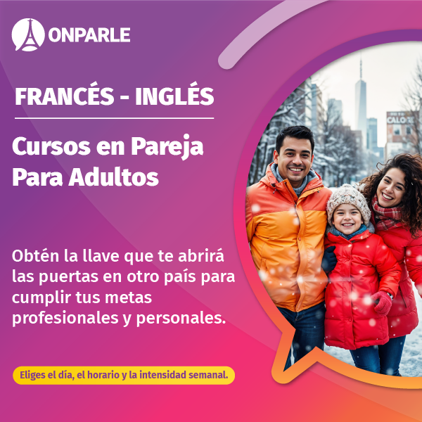 Cursos online de inglés y francés en pareja