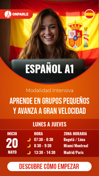 ESPAÑOL A1 CURSO GRUPAL INTENSIVO NOCHE