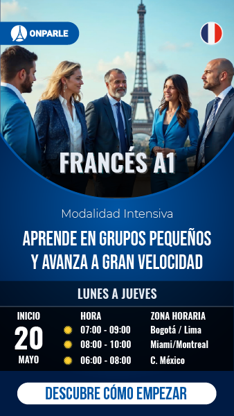 FRANCÉS A1 CURSO GRUPAL INTENSIVO NOCHE