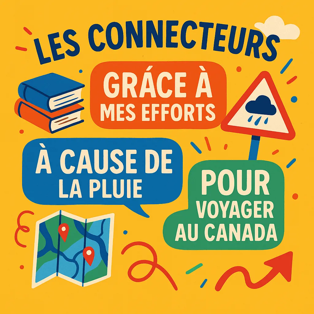 Uso de los Connecteurs "Grâce À", "À Cause De" y "Pour" en Francés