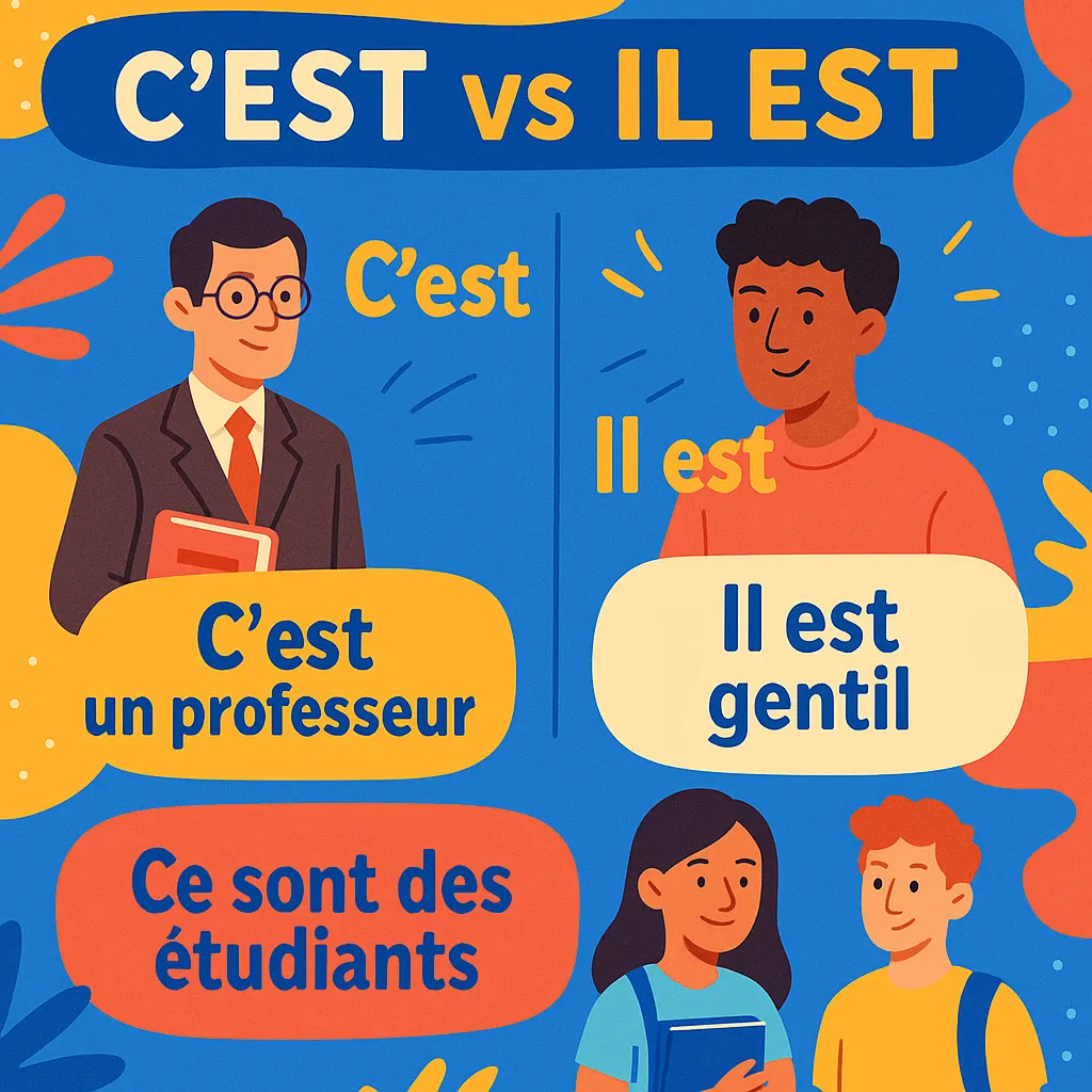 ¡Domina las diferencias entre C'est y Il est! Aprende a usar estas expresiones para hablar con precisión sobre personas, objetos y profesiones.