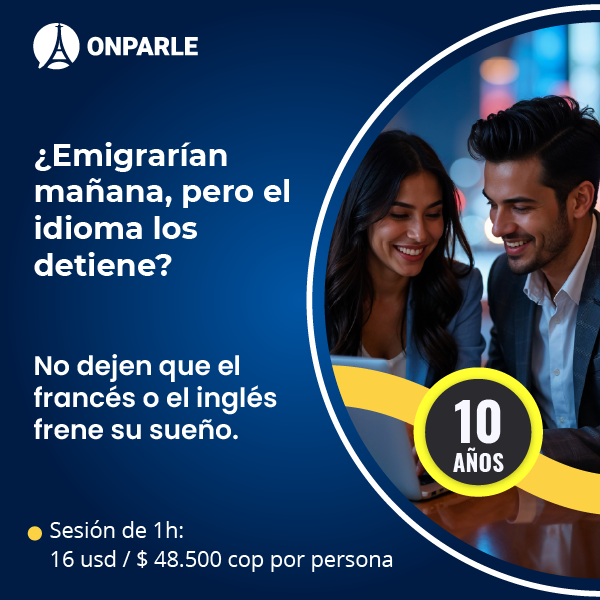 Cursos online de inglés y francés en pareja