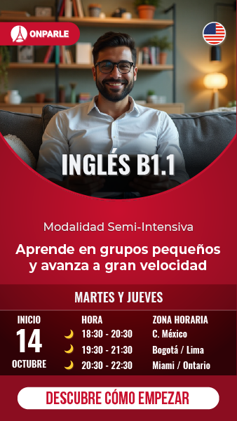 CURSO ONLINE DE INGLÉS MODALIDAD GRUPAL NIVELB1