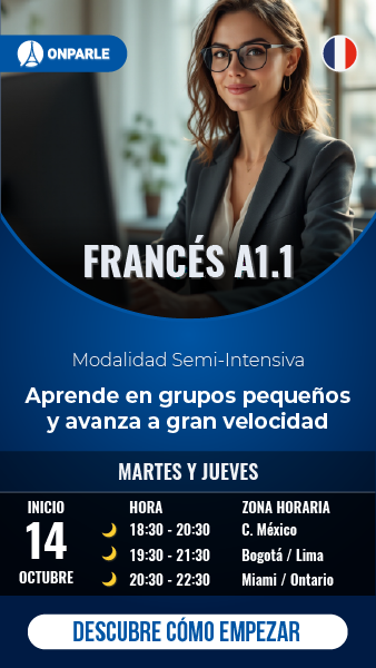 CURSO ONLINE DE FRANCÉS MODALIDAD GRUPAL PRINCIPIANTES