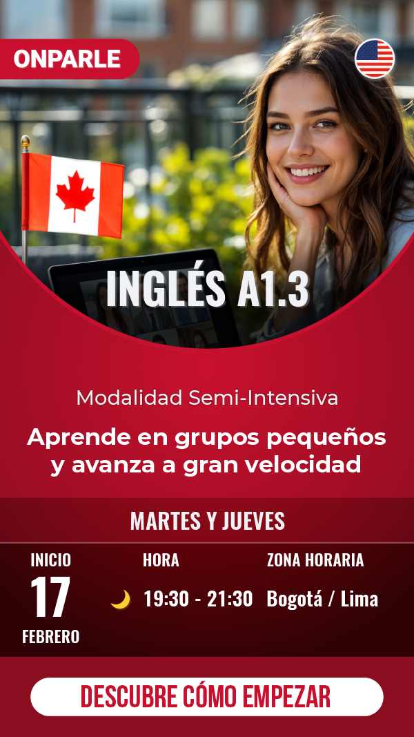 CURSO DE INGLÉSSEMI INTENSIVO NIVEL A1.3