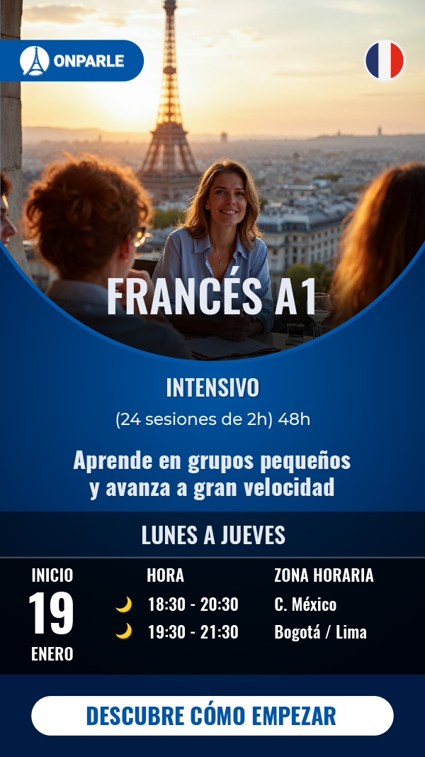 CURSO DE FRANCÉS INTENSIVO NIVEL A1