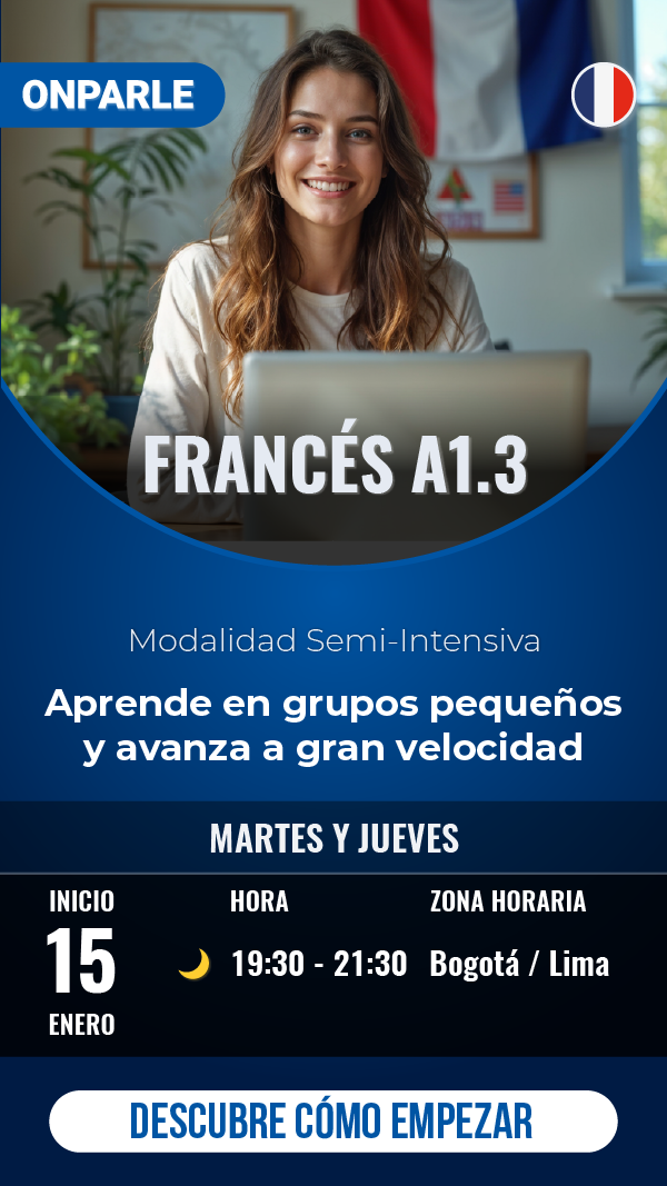 CURSO DE FRANCÉS SEMI INTENSIVO NIVEL A1.3