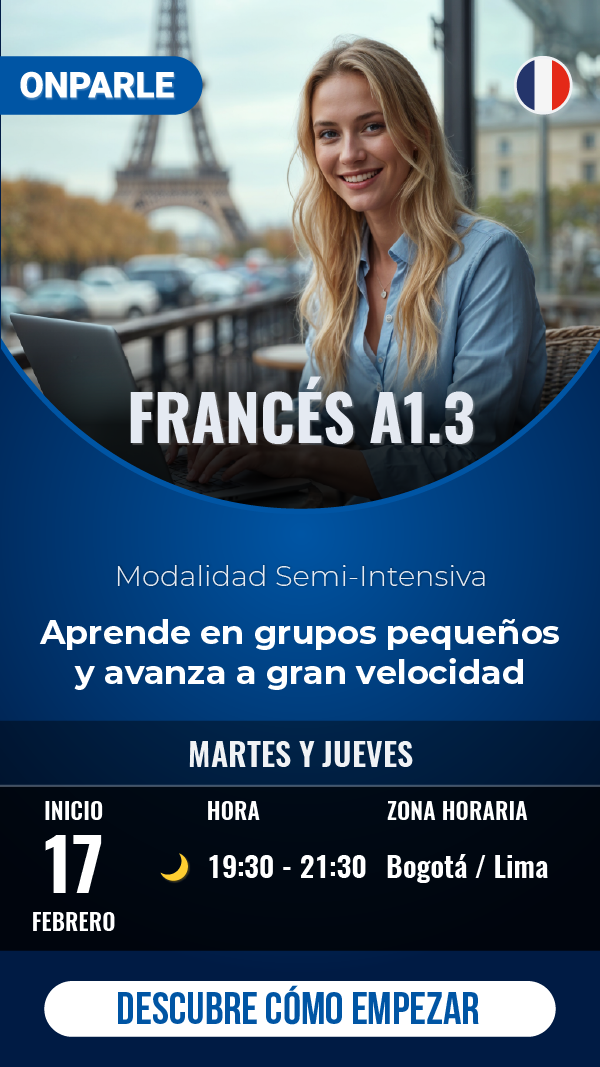CURSO DE FRANCÉS SEMI INTENSIVO NIVEL A1.3