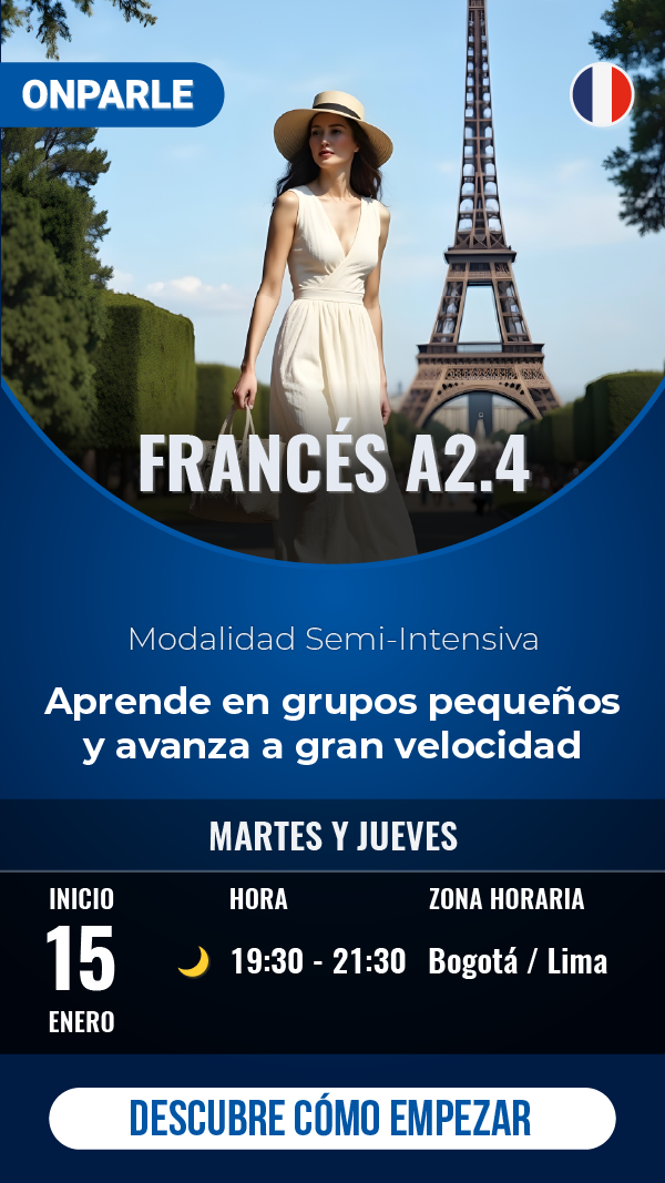 CURSO DE FRANCÉS SEMI INTENSIVO NIVEL A2.4
