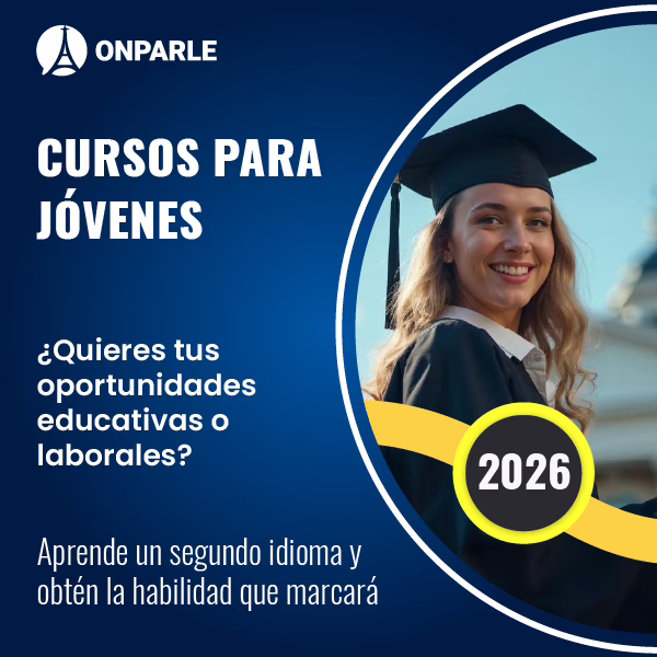 Cursos online de inglés o francés para jóvenes de Colegios y Universidades